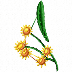 Flowers And Tree Embroidery Design 1 Flowers And Tree Embroidery Design 1
